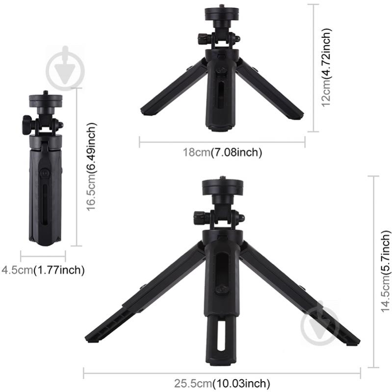 Кольцевой свет USB LED Puluz PKT3058B 4.7" + штатив 12 см - фото 4