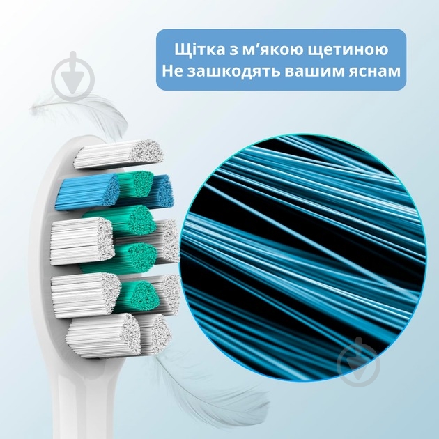 Насадки для електричної зубної щітки Bitvae Bit-S2-Wh - фото 3