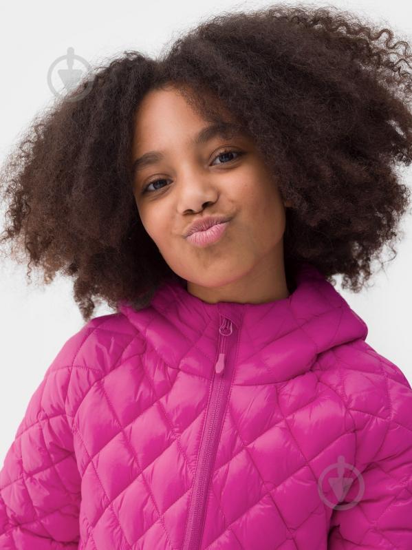 Пуховик для девочек 4F DOWN JACKET F271 4FJAW23TDJAF271-53S розовый - фото 4 Пуховик для девочек 4F DOWN JACKET F271 4FJAW23TDJAF271-53S розовый - фото 4