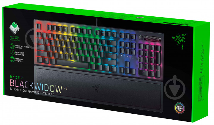 Клавиатура Razer BlackWidow V3 RU (RZ03-03540800-R3R1) black - фото 7