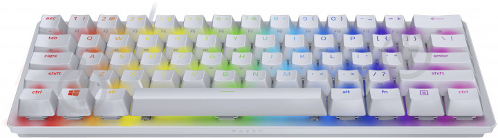 Клавиатура Razer Huntsman mini Mercury Edition ENG red switch (RZ03-03390400-R3M1) white - фото 2