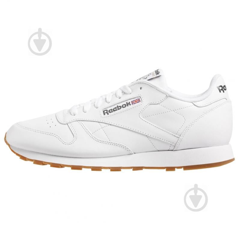 Кроссовки мужские демисезонные Reebok CL LTHR 49799 р.40,5 белые - фото 2