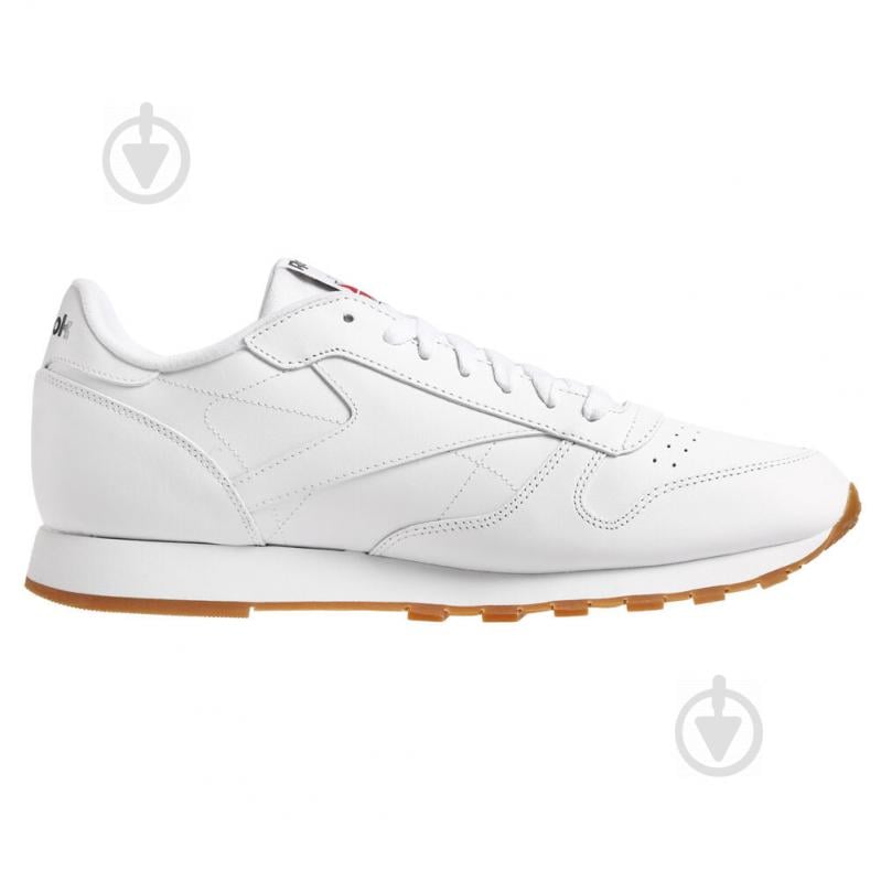 Кроссовки мужские демисезонные Reebok CL LTHR 49799 р.40,5 белые - фото 3