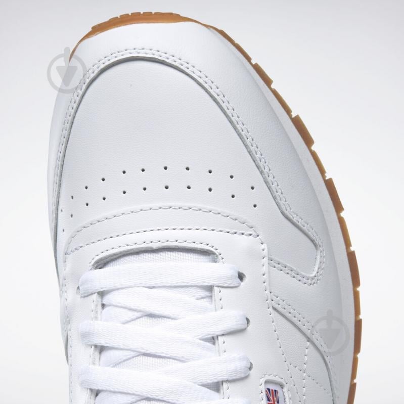 Кроссовки мужские демисезонные Reebok CL LTHR 49799 р.41 белые - фото 8