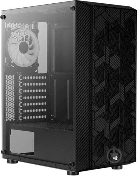 Корпус AeroCool Hive FRGB Black (Hive-G-BK-v2) - фото 2