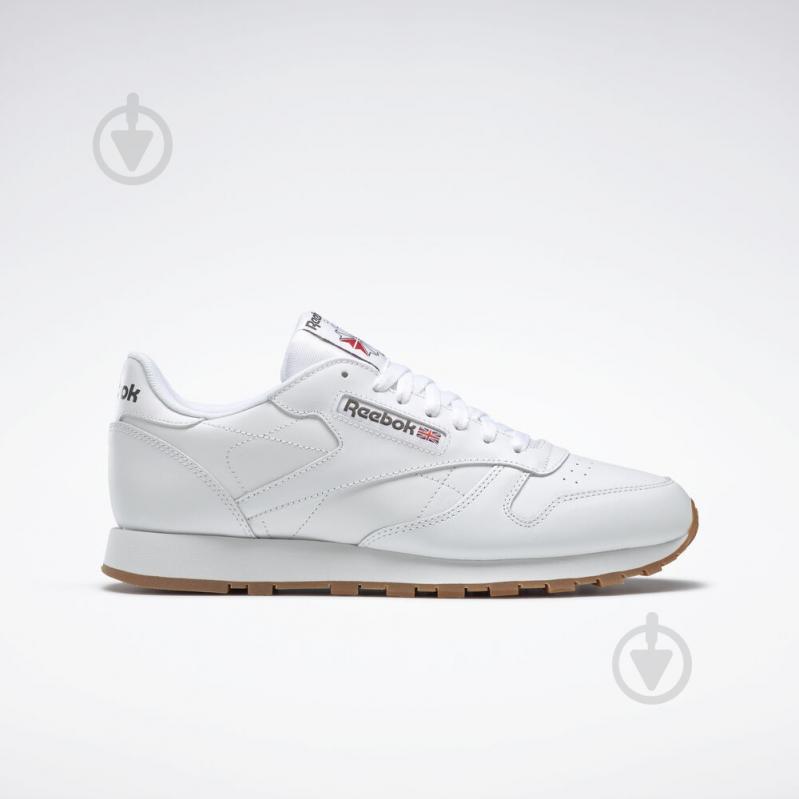 Кроссовки мужские демисезонные Reebok CL LTHR 49799 р.42 белые - фото 1 Кроссовки мужские демисезонные Reebok CL LTHR 49799 р.42 белые - фото 1