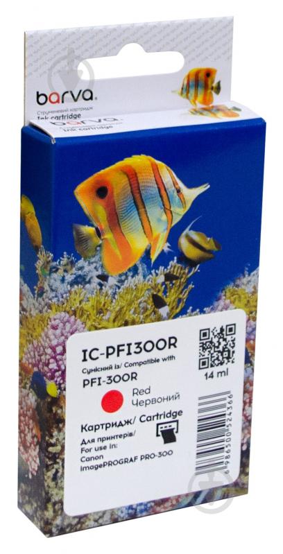 Картридж Barva Canon PFI-300R (4199C001) 920 арк. (IC-PFI300R) червоний - фото 1 Картридж Barva Canon PFI-300R (4199C001) 920 арк. (IC-PFI300R) червоний - фото 1