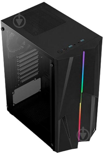 Корпус AeroCool Mecha Black Mid Tower RGB Glass side panel (Mecha-G-BK-v1) - фото 5