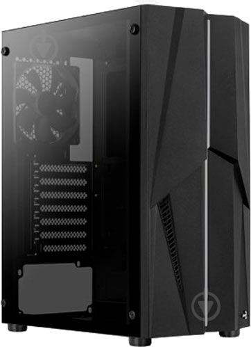 Корпус AeroCool Mecha Black Mid Tower RGB Glass side panel (Mecha-G-BK-v1) - фото 7