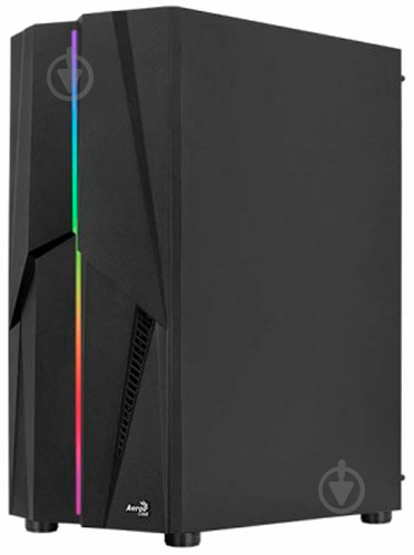 Корпус AeroCool Mecha Black Mid Tower RGB Glass side panel (Mecha-G-BK-v1) - фото 1