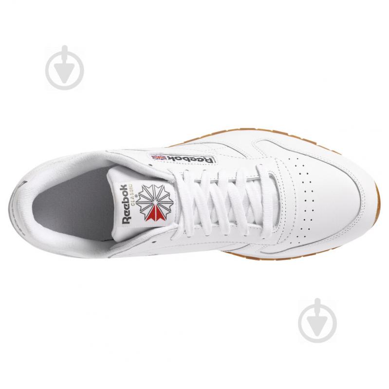 Кросівки чоловічі демісезонні Reebok CL LTHR 49799 р.45 білі - фото 6