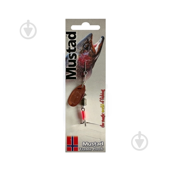 Блесна-вертушка Mustad 5 г Медь №2 - фото 1