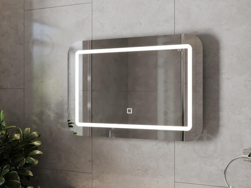 Дзеркало ЮВЕНТА LED Murano прямокутне R4 з сенсором 800 MrM-80 - фото 4