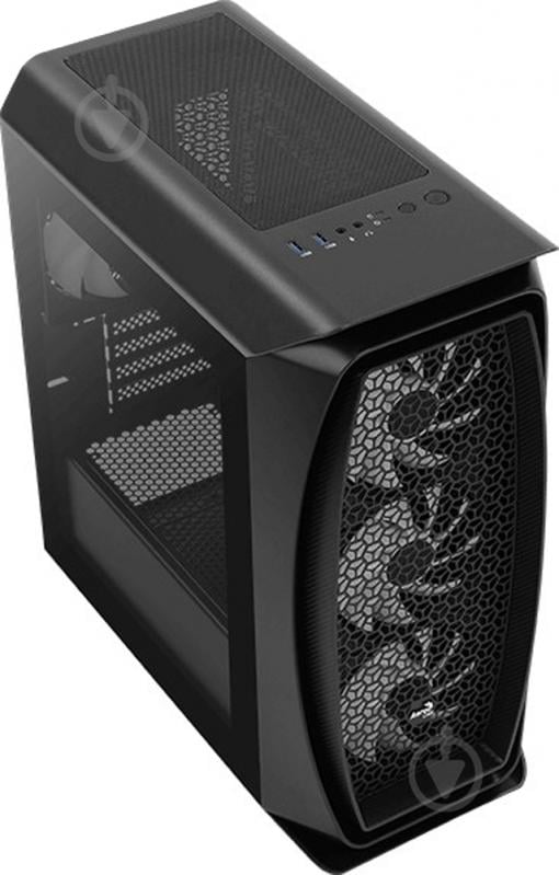 Корпус AeroCool Aero One Mini Frost-G-BK-v1 Black (Mini Frost-G-BK-v1) - фото 3