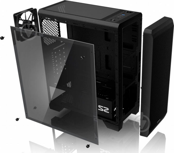 Корпус Zalman S2 TG Black - фото 7