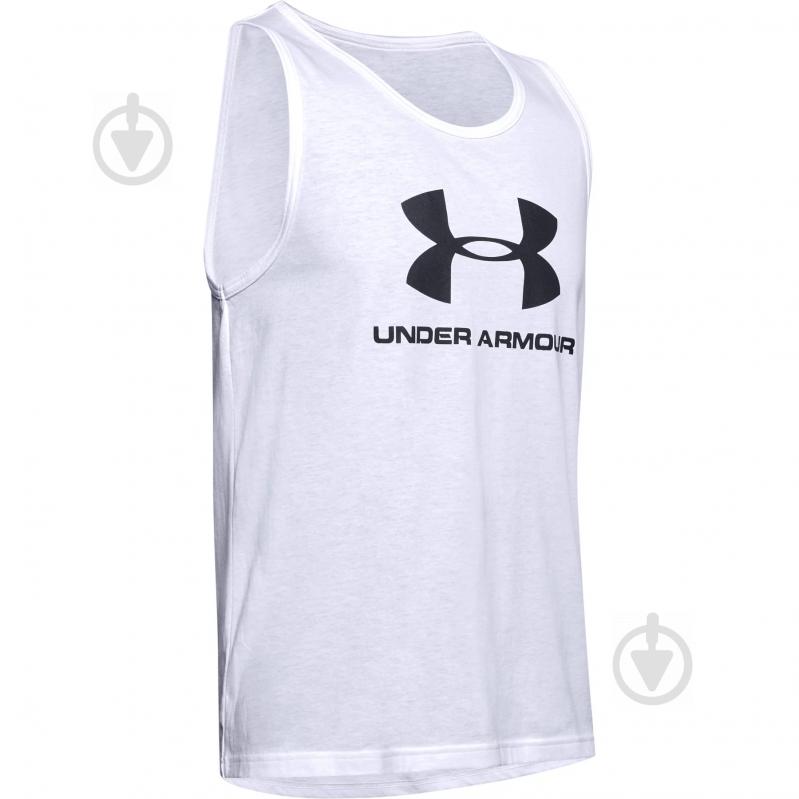 Майка Under Armour UA SPORTSTYLE LOGO TANK 1329589-101 р.2XL білий - фото 1