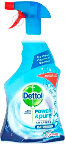 Засіб для ванної кімнати Dettol Power & Pure антибактеріальний 0,75 л - фото 1