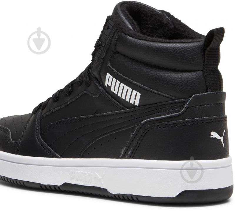 Черевики Puma Rebound V6 Mid WTR Jr 39468501 р.38 чорний - фото 4