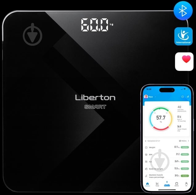 Весы напольные Liberton LBS-0818 Smart - фото 8 Весы напольные Liberton LBS-0818 Smart - фото 8