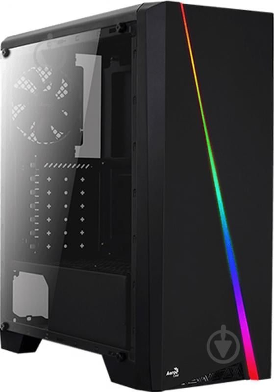 Корпус AeroCool Cylon BG RGB Tempered Glass Black (PGS CYLON Black BG) - фото 1