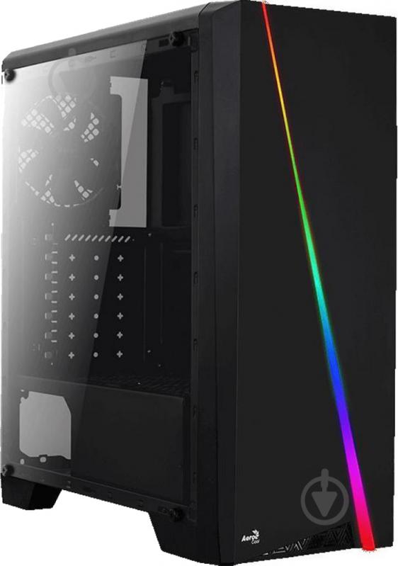 Корпус AeroCool Cylon Black Mid Tower RGB acrylic side panel (PGS CYLON) - фото 1