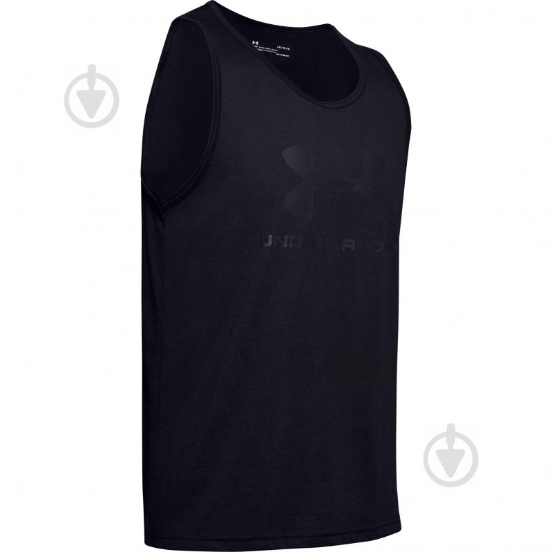 Майка Under Armour UA SPORTSTYLE LOGO TANK 1329589-001 р.2XL черный - фото 1