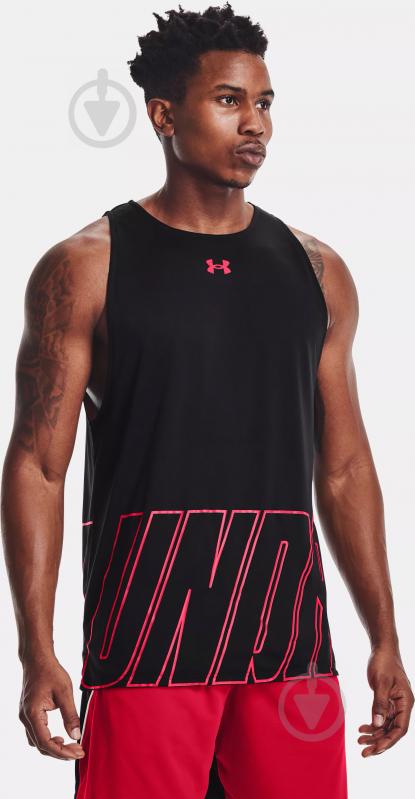 Майка Under Armour UA BASELINE REVERSIBLE TANK 1361899-001 р.2XL черный - фото 3