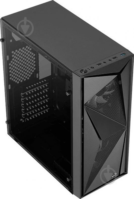 Корпус AeroCool Glider Cosmo-G-BK-v1 FRGB Tempered Glass Black (Glider Cosmo-G-BK-v1) - фото 3