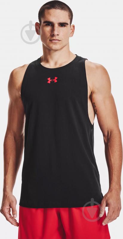 Майка Under Armour UA BASELINE COTTON TANK 1361901-001 р.2XL чорний - фото 1