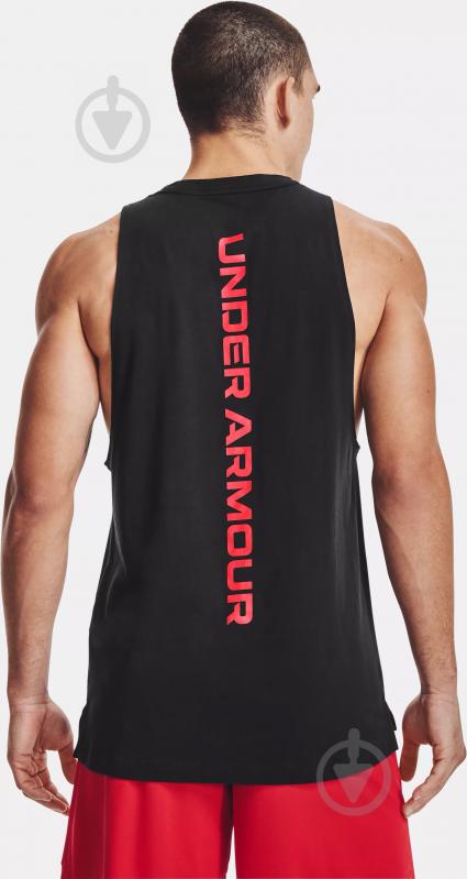 Майка Under Armour UA BASELINE COTTON TANK 1361901-001 р.2XL чорний - фото 2