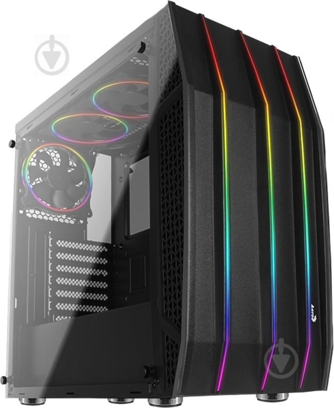 Корпус AeroCool Klaw RGB Tempered Glass Black (KLAW RGB TG) - фото 1