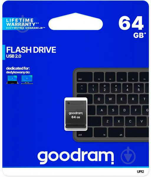 Флешпам'ять USB Goodram UPI2 64 ГБ USB 2.0 black (UPI2-0640K0R11) - фото 4