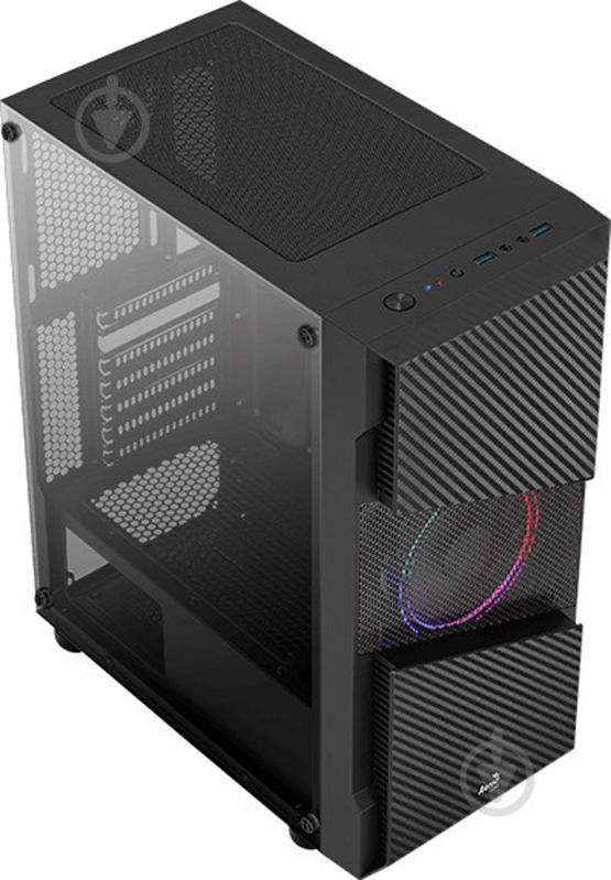 Корпус AeroCool Menace FRGB-G-BK-v1 Tempered Glass Black (Menace FRGB-G-BK-v1) - фото 4