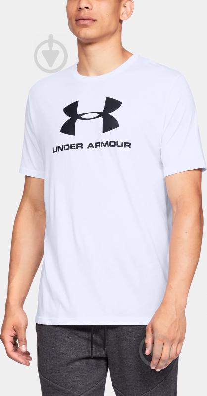 Футболка Under Armour UA SPORTSTYLE LOGO SS 1329590-100 р.3XL белый - фото 3