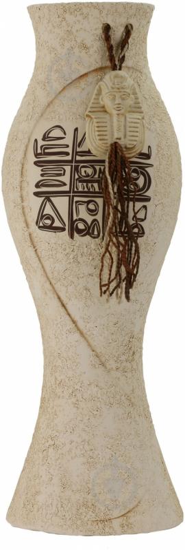 Ваза керамічна бежева Дольчевелла 41х15 см - фото 1