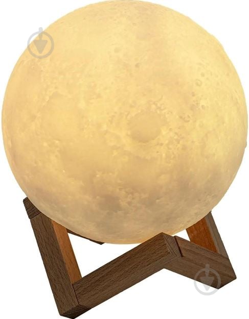 Нічник 3D Led Berger 0,5 Вт білий 1039-NL-12 Moon 3D RGB - фото 3