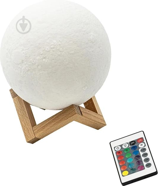 Ночник 3D Led Berger 0,5 Вт белый 1039-NL-12 Moon 3D RGB - фото 2