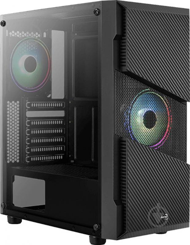 Корпус AeroCool Menace RGB-G-BK-V1 Tempered Glass Black (Menace RGB-G-BK-V1) - фото 1