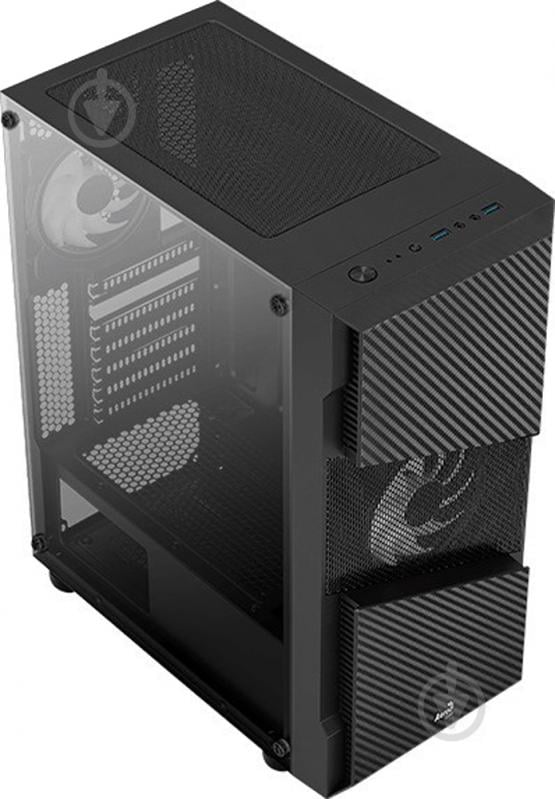 Корпус AeroCool Menace RGB-G-BK-V1 Tempered Glass Black (Menace RGB-G-BK-V1) - фото 3