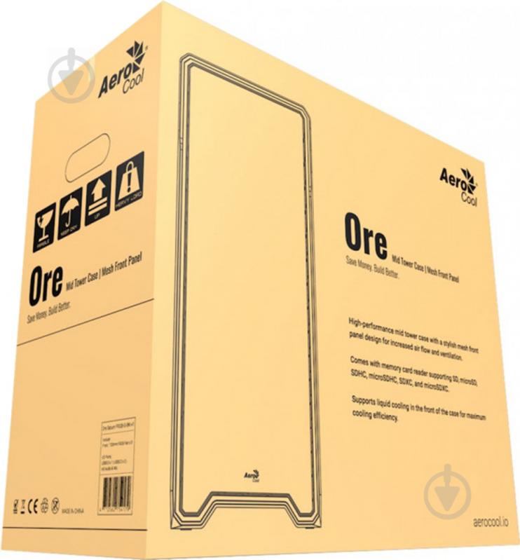 Корпус AeroCool Ore FRGB-G-BK-v1 Tempered Glass Black (Ore FRGB-G-BK-v1) - фото 13