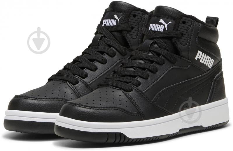 Черевики Puma Rebound V6 Mid WTR Jr 39468501 р.38,5 чорний - фото 3