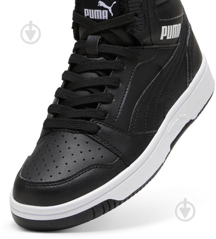 Черевики Puma Rebound V6 Mid WTR Jr 39468501 р.38,5 чорний - фото 5