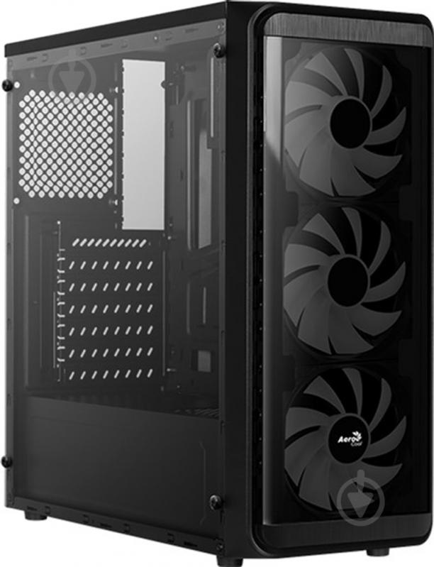 Корпус AeroCool SI-5200 Frost-A-BK-v1 RGB Acrylic Side Panel Black (SI-5200 Frost BG) - фото 2