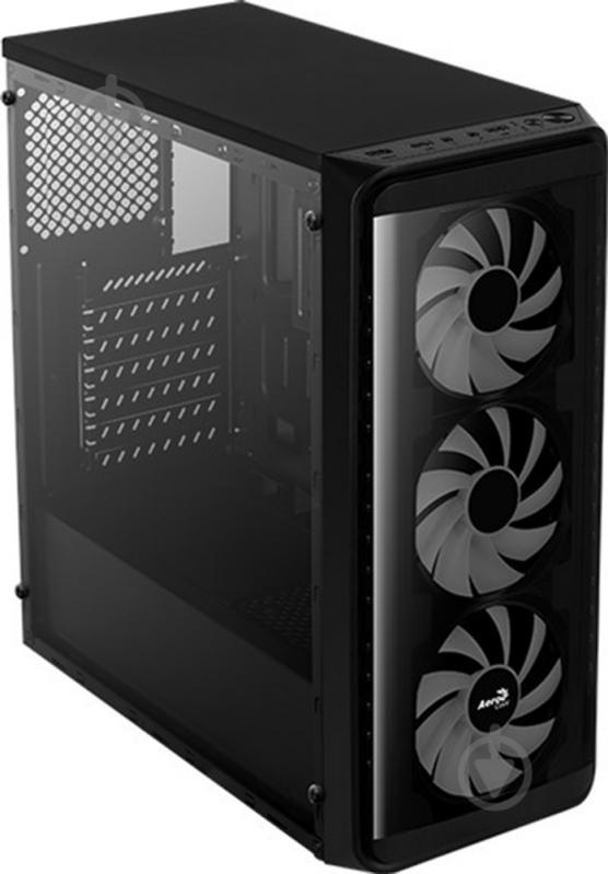 Корпус AeroCool SI-5200 Frost-A-BK-v1 RGB Acrylic Side Panel Black (SI-5200 Frost BG) - фото 3