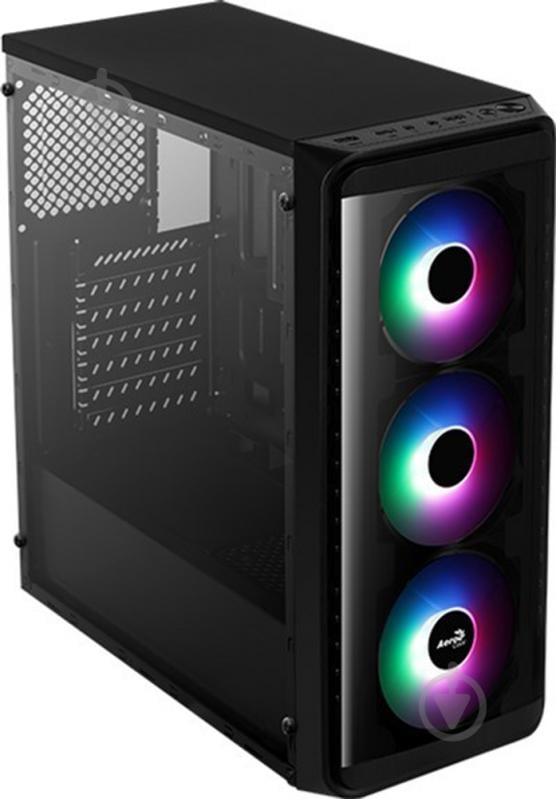 Корпус AeroCool SI-5200 Frost-A-BK-v1 RGB Acrylic Side Panel Black (SI-5200 Frost BG) - фото 4