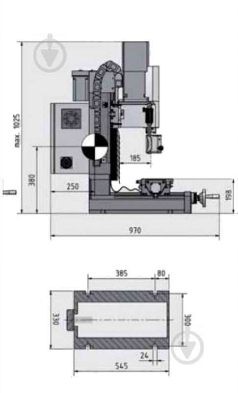 Верстат фрезерно-свердлильний Optimum MH 25SV - фото 3