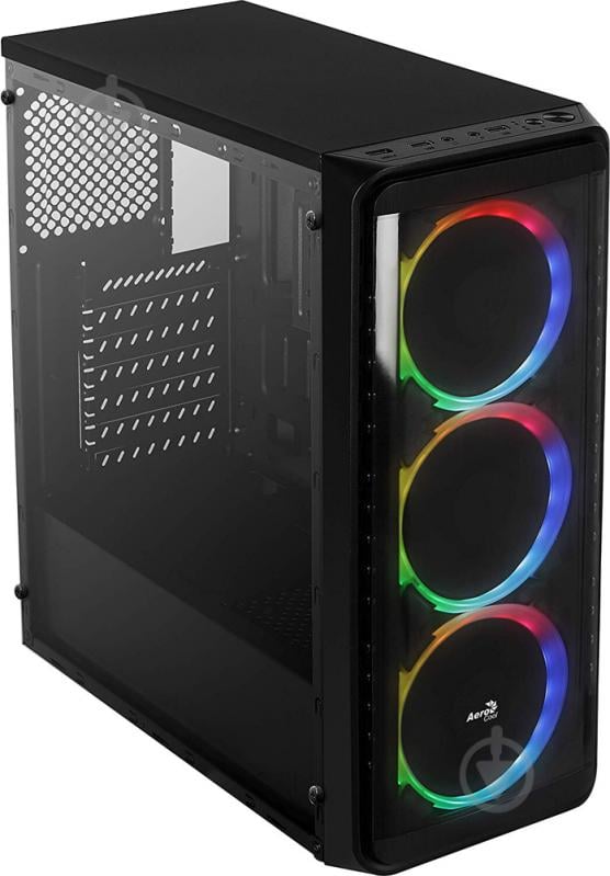 Корпус AeroCool SI-5200 RGB ARGB Tempered Glass Black (SI-5200 RGB) - фото 3