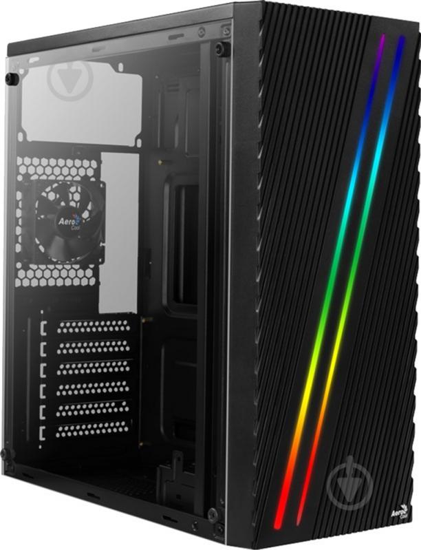 Корпус AeroCool Streak RGB Acrylic Side Panel Black (Streak-A-BK-v1) - фото 3