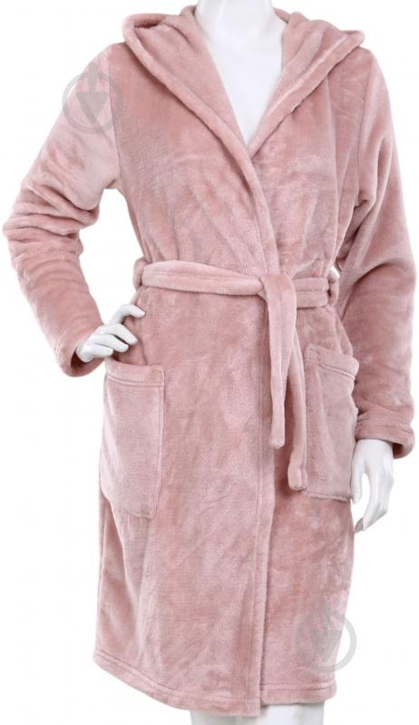 Халат La Nuit микрофибра ROSE SMOKE в упаковке р. ХS розовый - фото 1