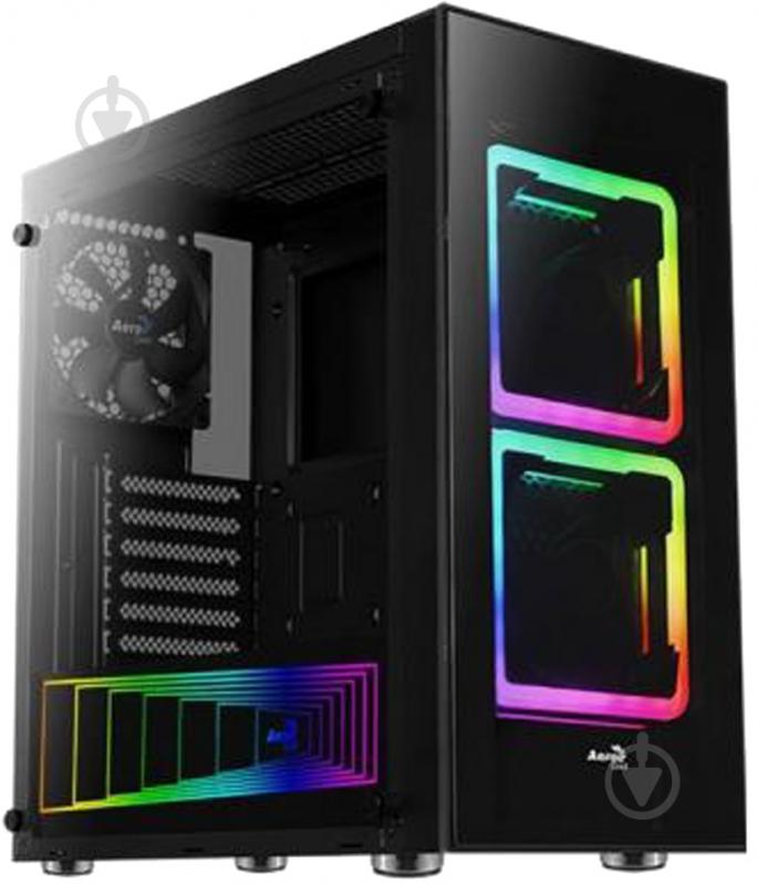 Корпус AeroCool Tor ARGB Tempered Glass Black (TOR RGB TG) - фото 1